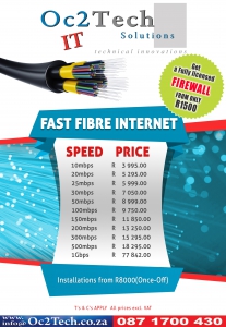 Vaal Fiber Internet Pricing